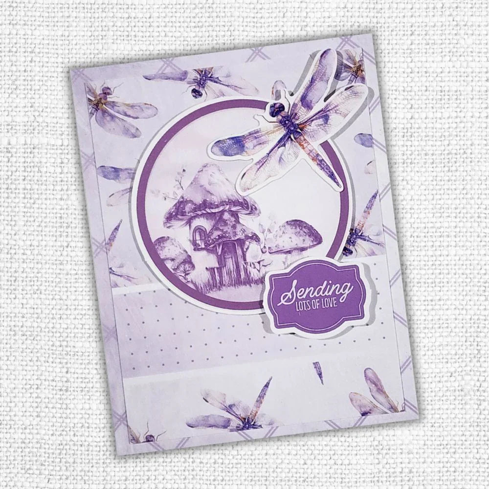 Lavender & Fairies 6x8" Quick Cards Die Cuts 33720