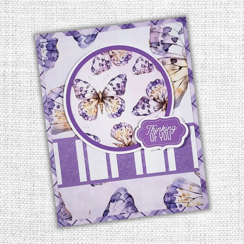 Lavender & Fairies 6x8" Quick Cards Die Cuts 33720