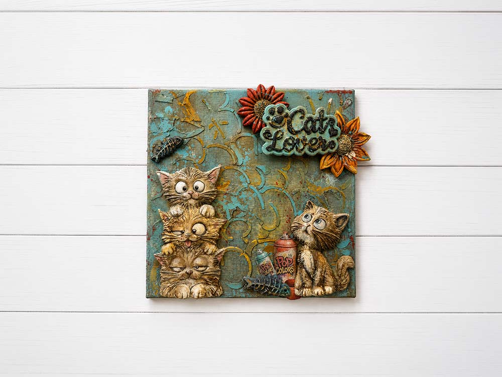 Printed Art Junk Journal: Stickers, Cut-Outs, Backgrounds For Art And Craft - Furry Friends 2