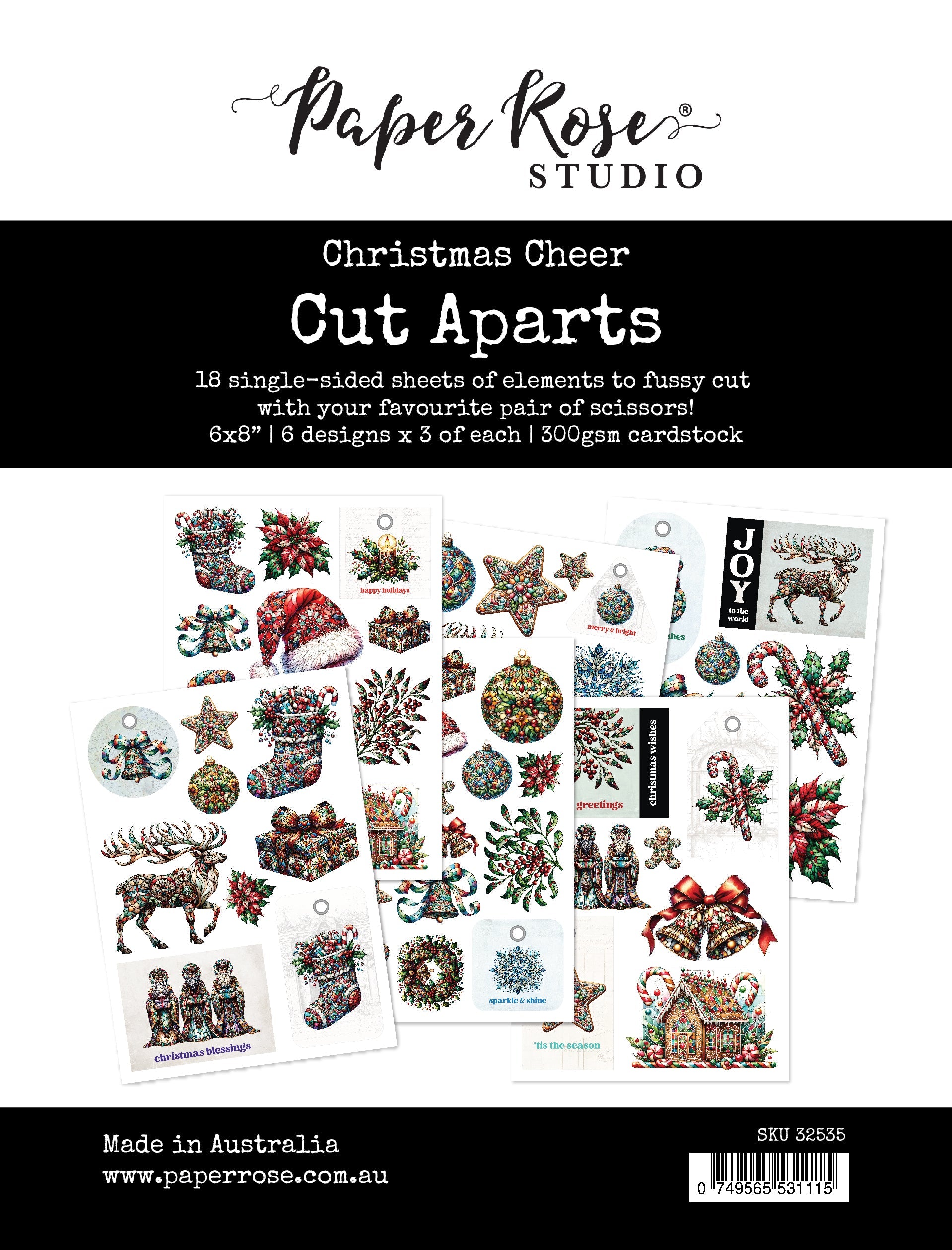 Christmas Cheer Cut Aparts Paper Pack 32535