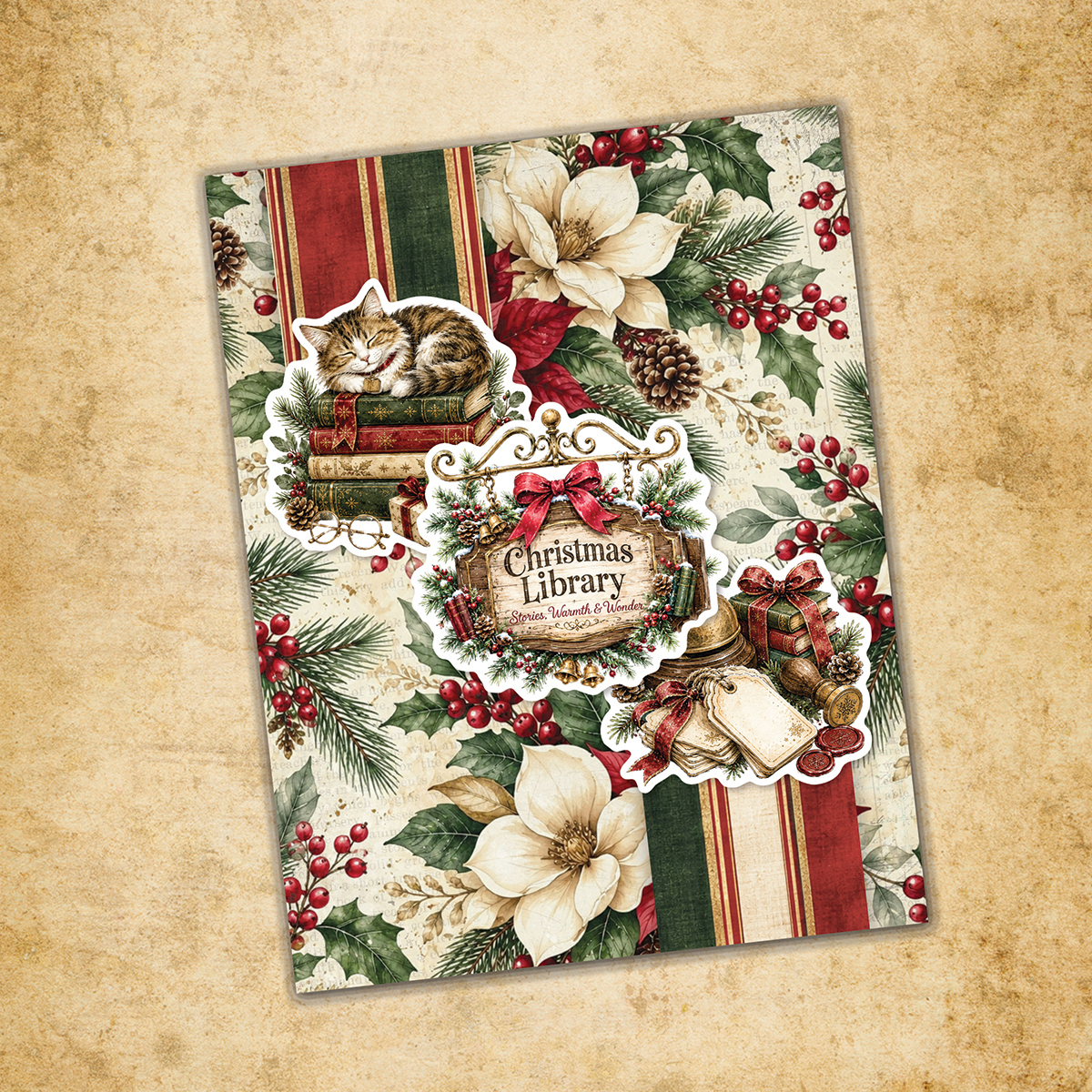 The Christmas Library Basics 12x12 Paper Collection 37570