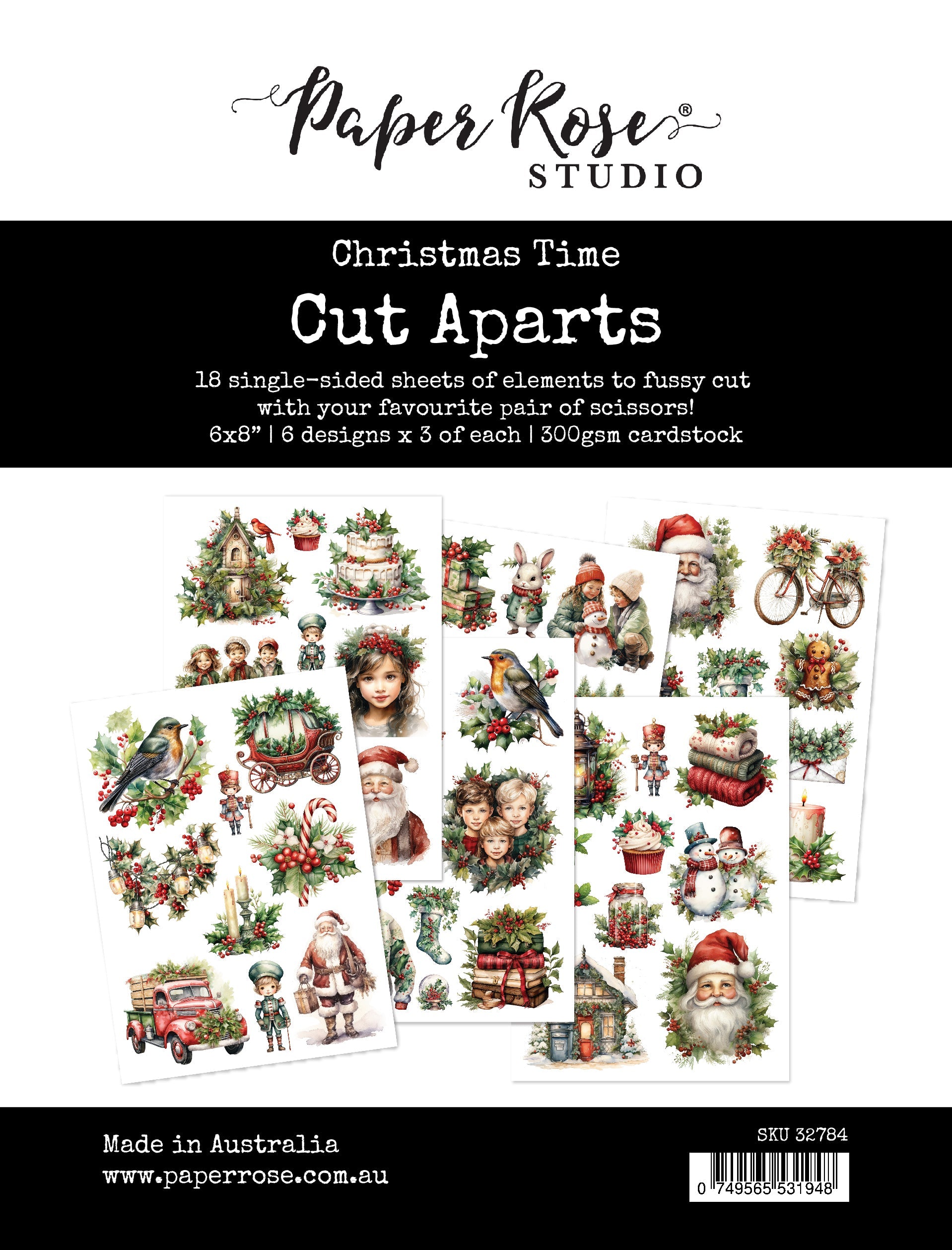 Christmas Time Cut Aparts Paper Pack 32784