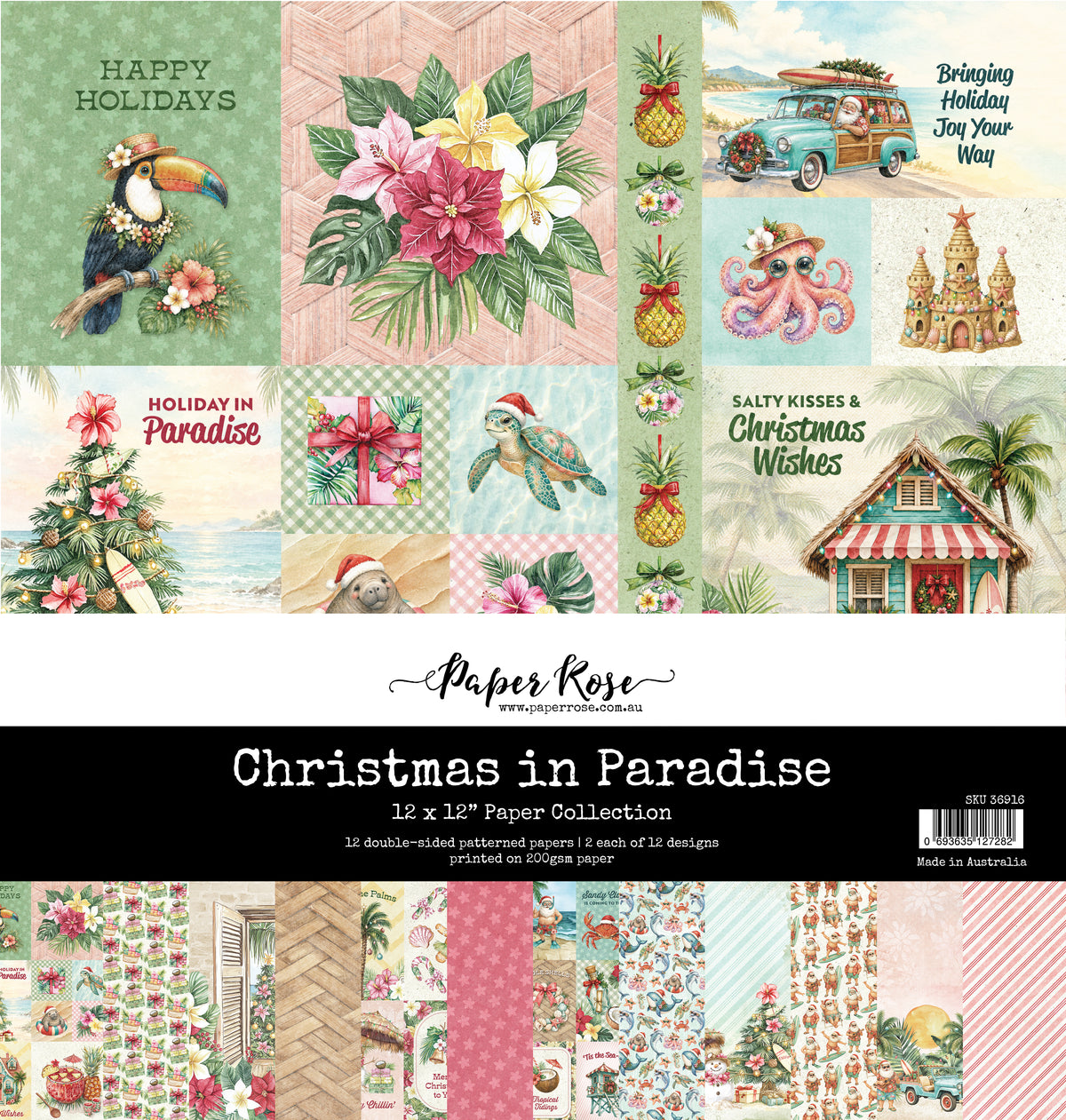 Christmas in Paradise 12x12 Paper Collection 36916