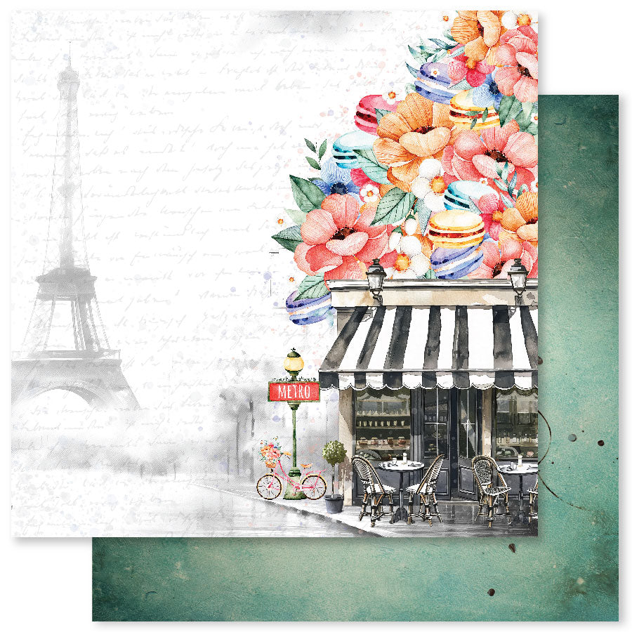 Coffee In Paris 12x12 Paper Collection 32304