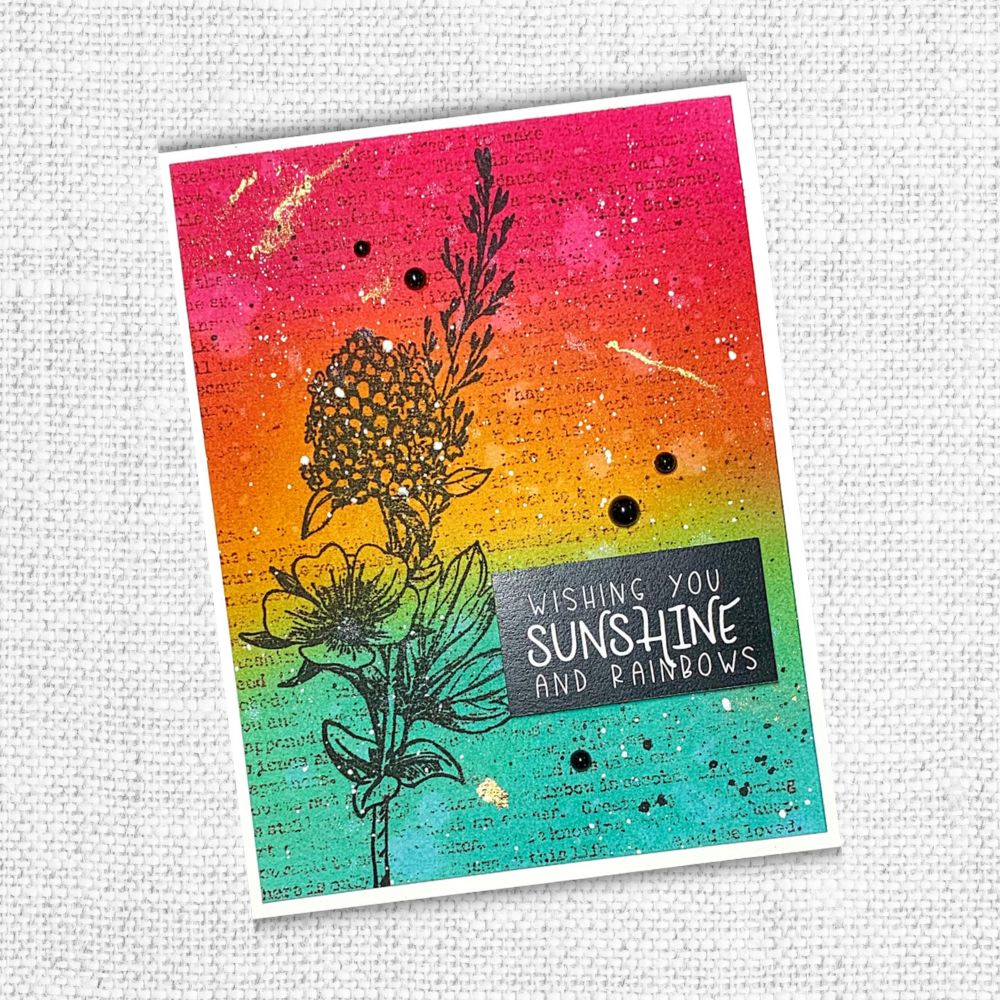 Sketchy Floral - Hello 4x6" Clear Stamp Set 19075