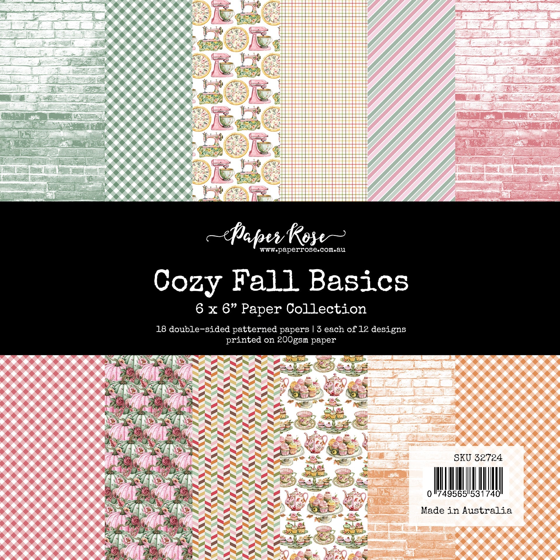 Cozy Fall Basics 6x6 Paper Collection 32724