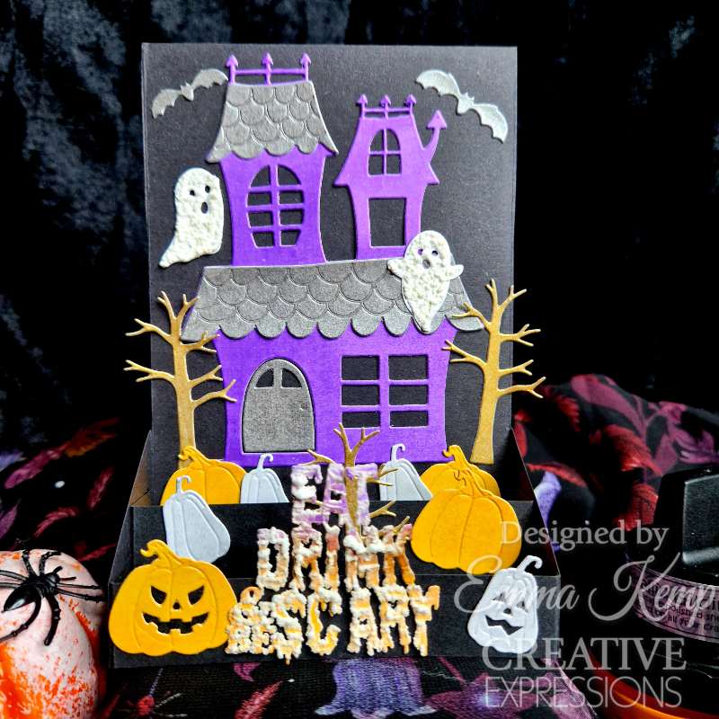 Creative Expressions Jane's Doodles Haunted House Craft Die