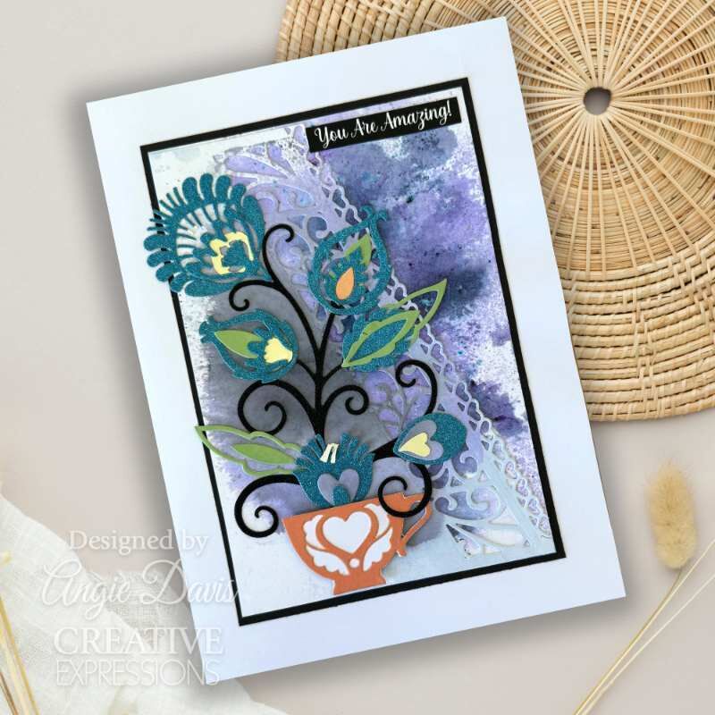 Creative Expressions Paper Cuts Folk Flowers Botanical Blooms Craft Die