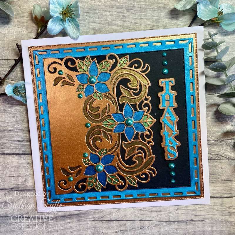 Creative Expressions Sue Wilson Thanks Shadowed Stacked Sentiment Craft Die