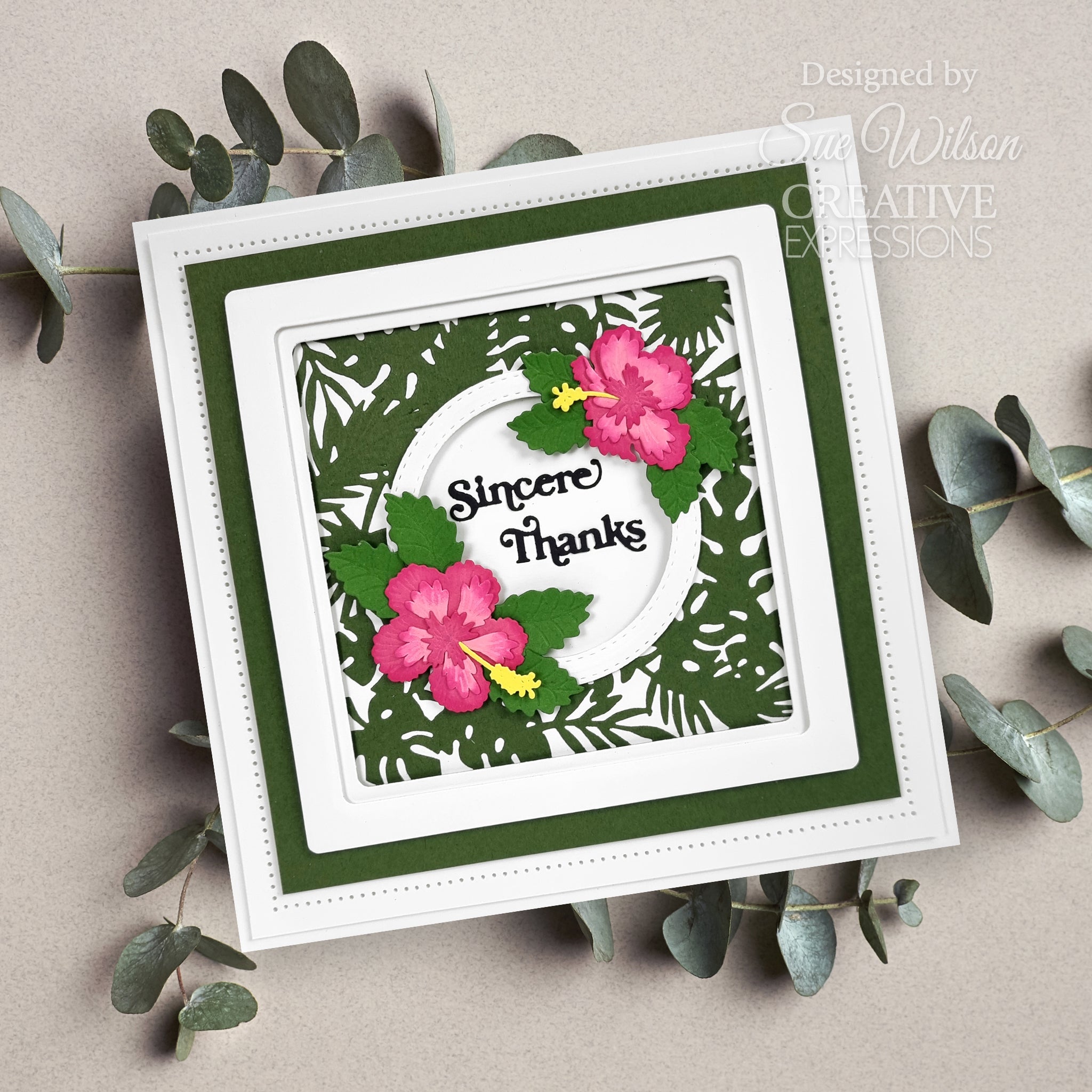 Creative Expressions Sue Wilson Layered Flowers Collection Hibiscus Craft Die