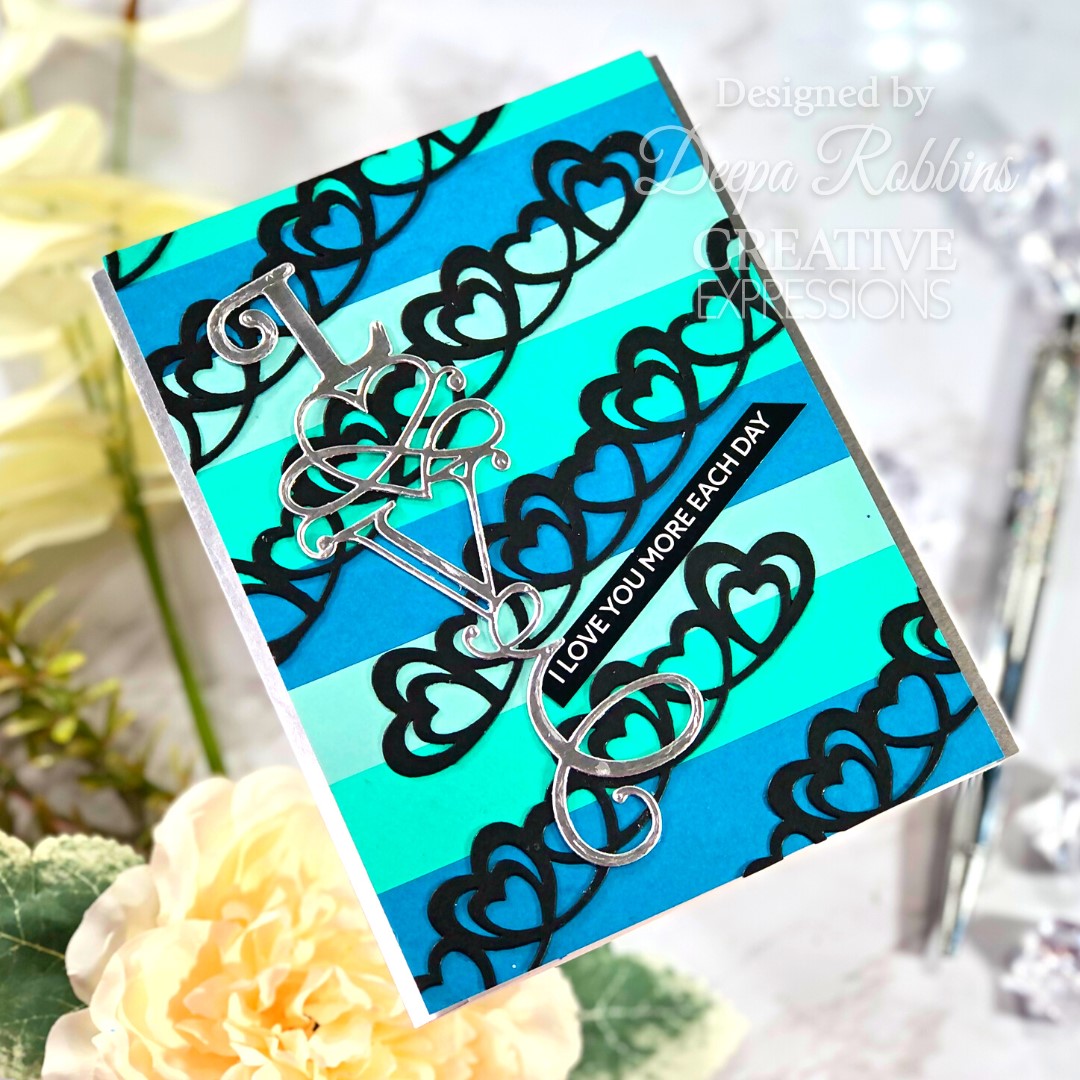 Creative Expressions Sue Wilson Border Collection Love Craft Die