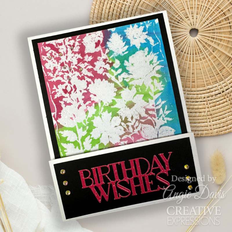 Creative Expressions Wildflower Medley 5 1/2 in x 3 3/4 in Pre-Cut Rubber Stamp