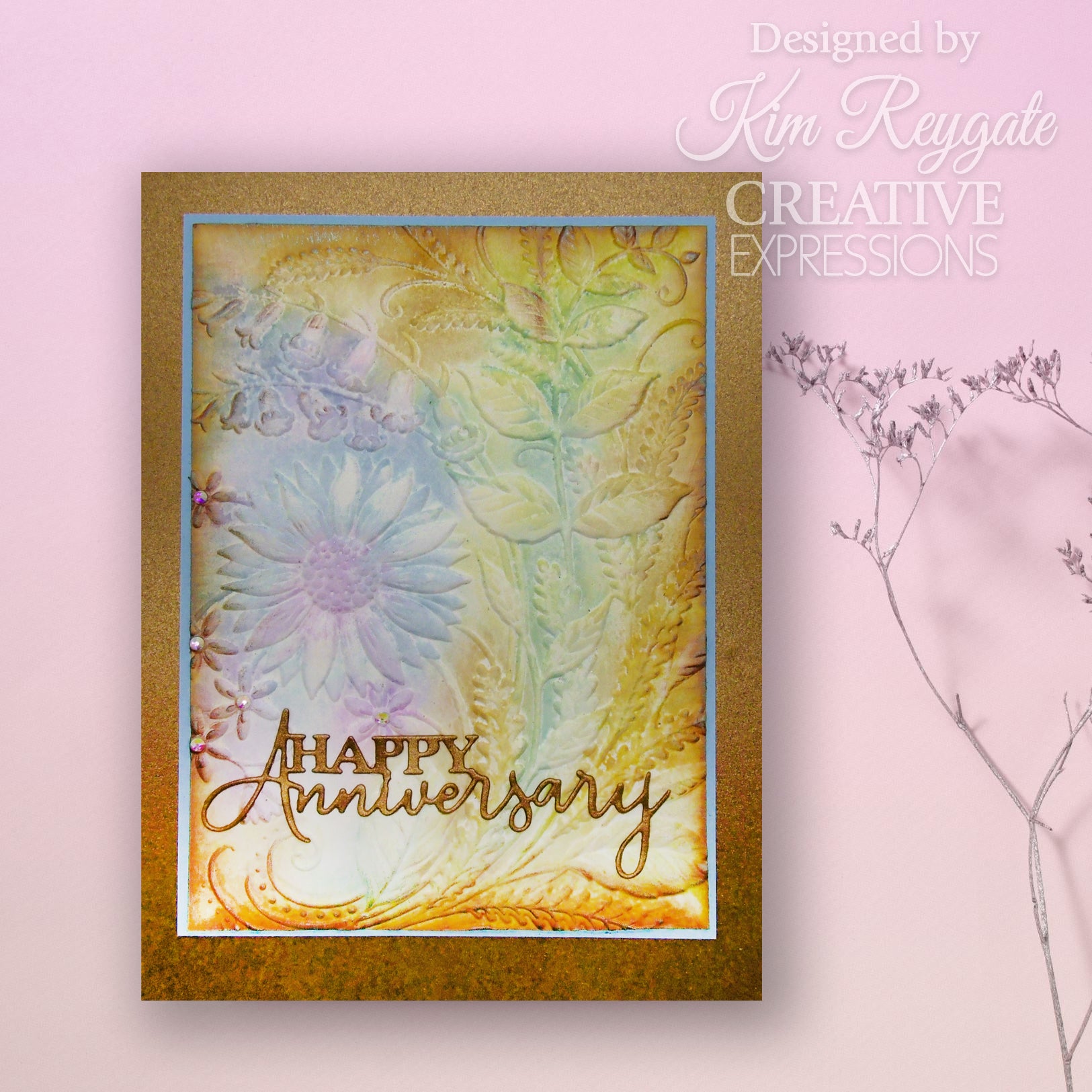 Creative Expressions Sunshine Serenade 5 in x 7 in 3D Embossing Folder