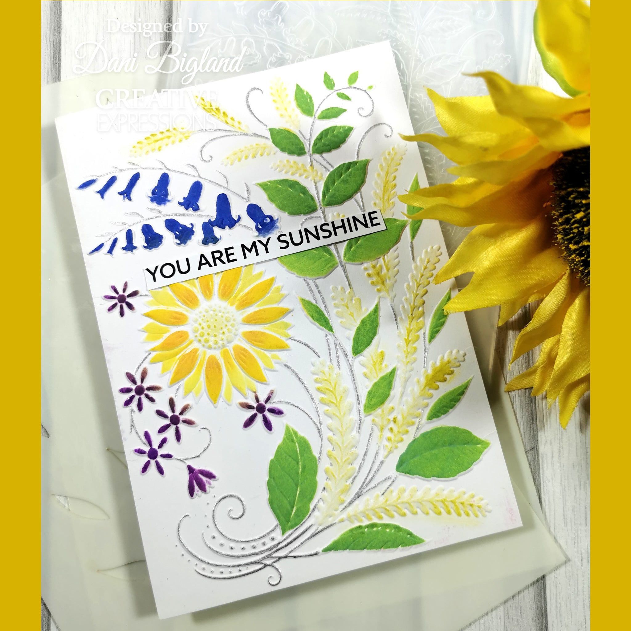 Creative Expressions Sunshine Serenade 5 in x 7 in 3D Embossing Folder