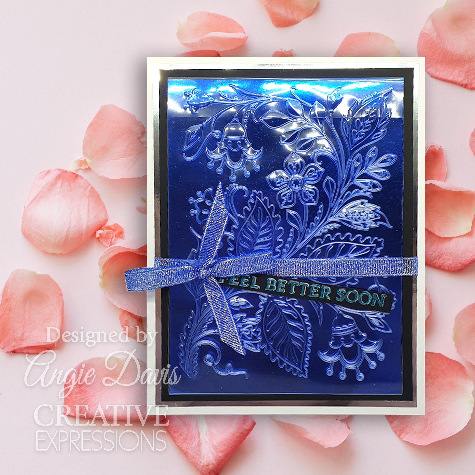 Creative Expressions Folk Art Blooms 5 in x 7 in 3D Embossing Folder