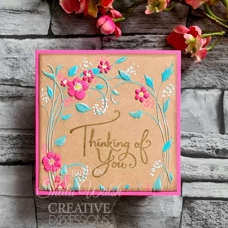 Creative Expressions Floral Symphony Sentiments 4 in x 6 in Clear Stamp Set