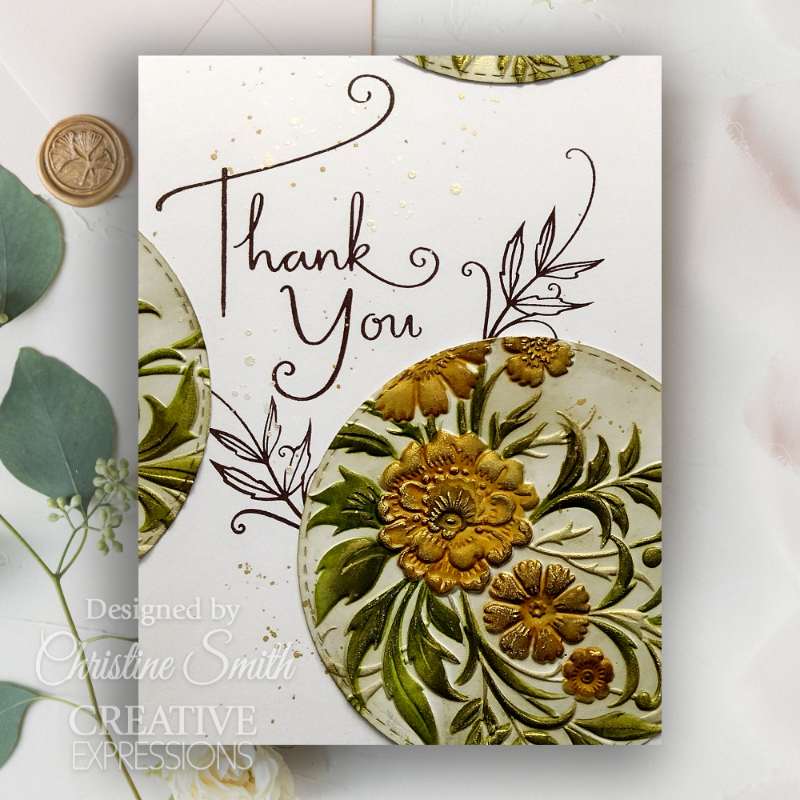 Creative Expressions Petal Cascade 5 in x 7 in 3D Embossing Folder