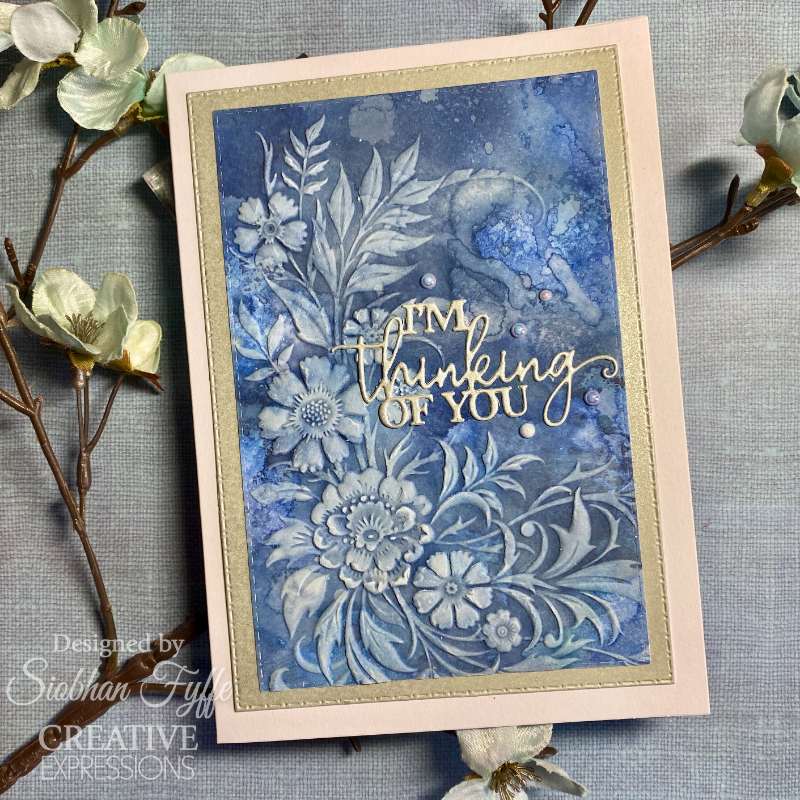 Creative Expressions Petal Cascade 5 in x 7 in 3D Embossing Folder