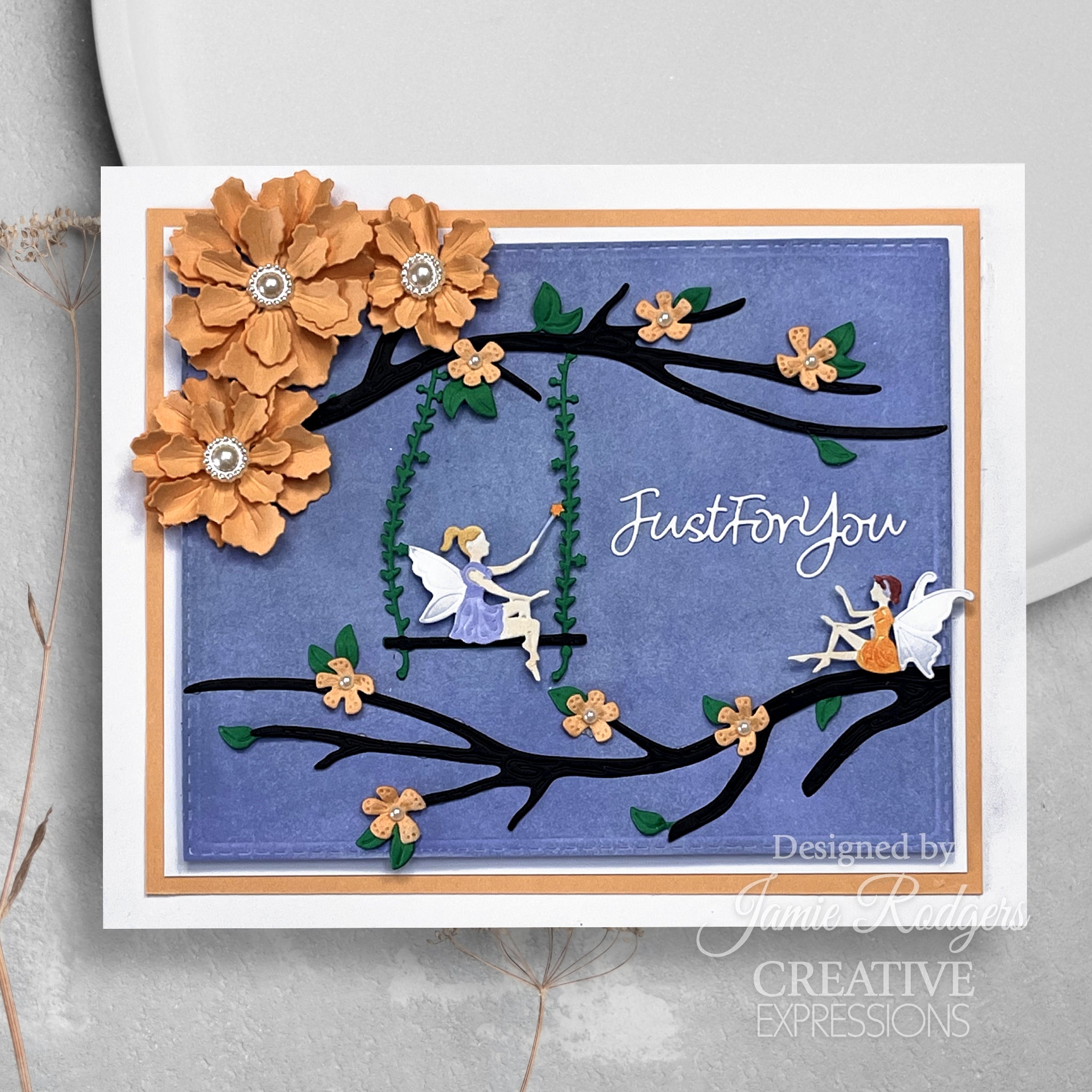 Creative Expressions Jamie Rodgers Fairy Village Corner Flourish Craft Die