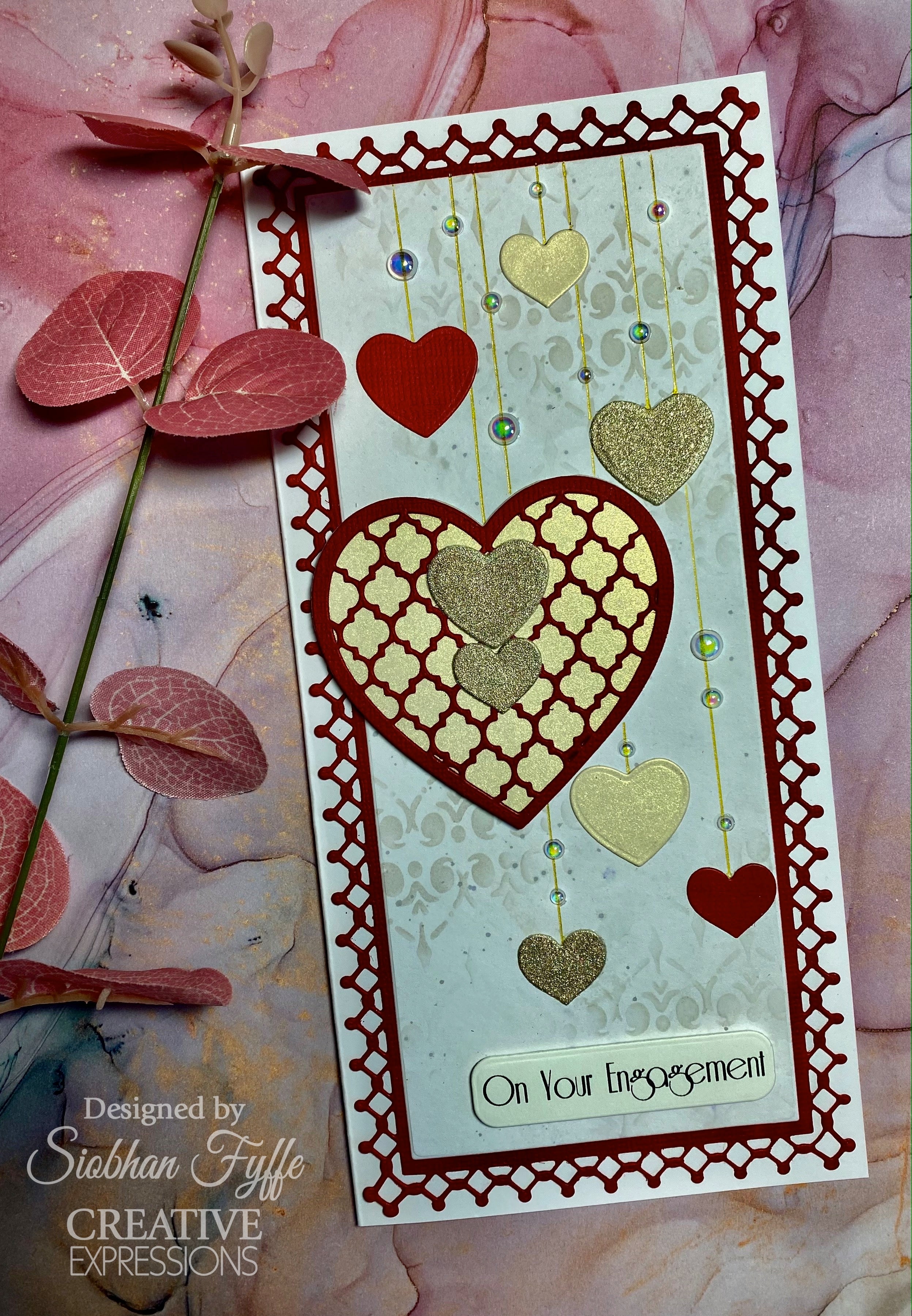 Creative Expressions Jamie Rodgers Everlasting Love Lattice Heart Blossoms Craft Die