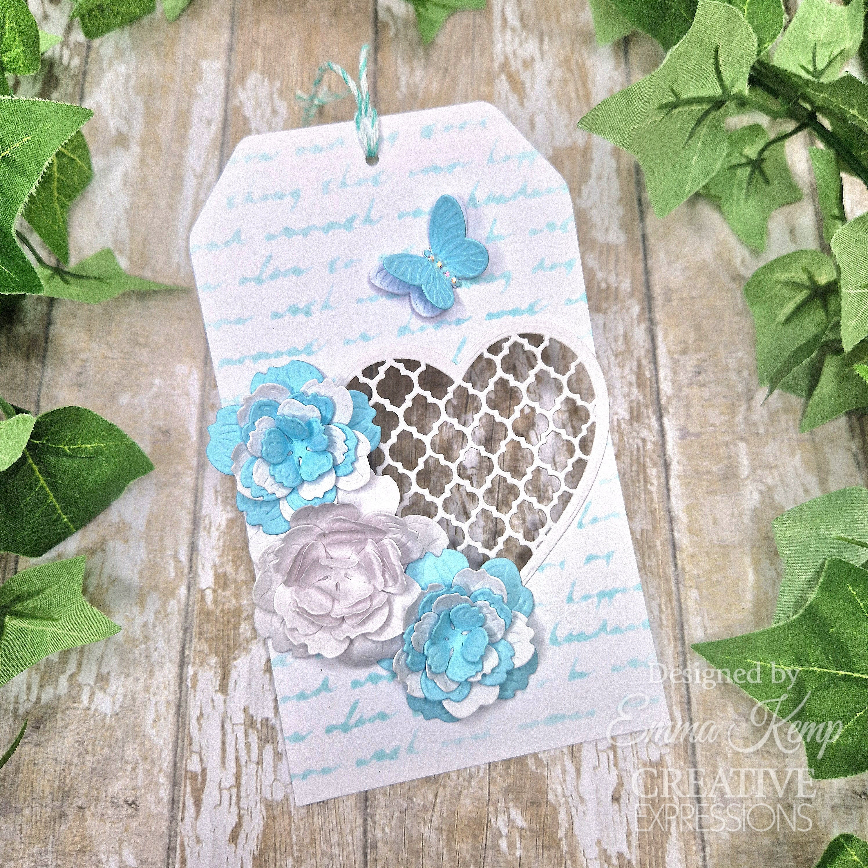 Creative Expressions Jamie Rodgers Everlasting Love Lattice Heart Blossoms Craft Die