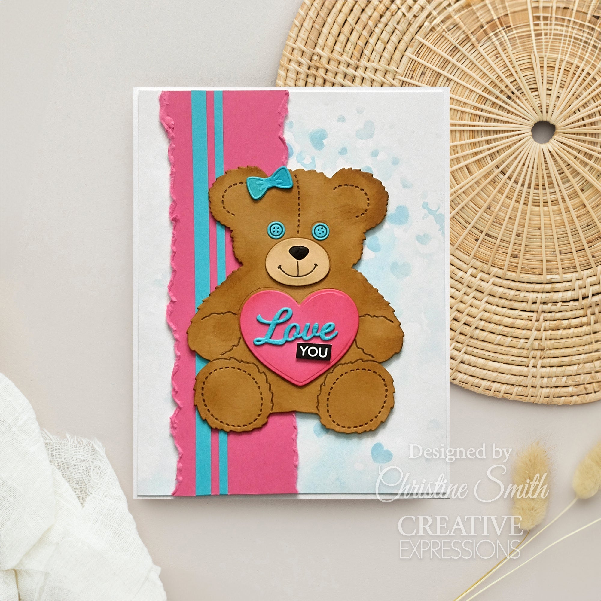 Creative Expressions Jamie Rodgers Everlasting Love Teddy Bear Craft Die