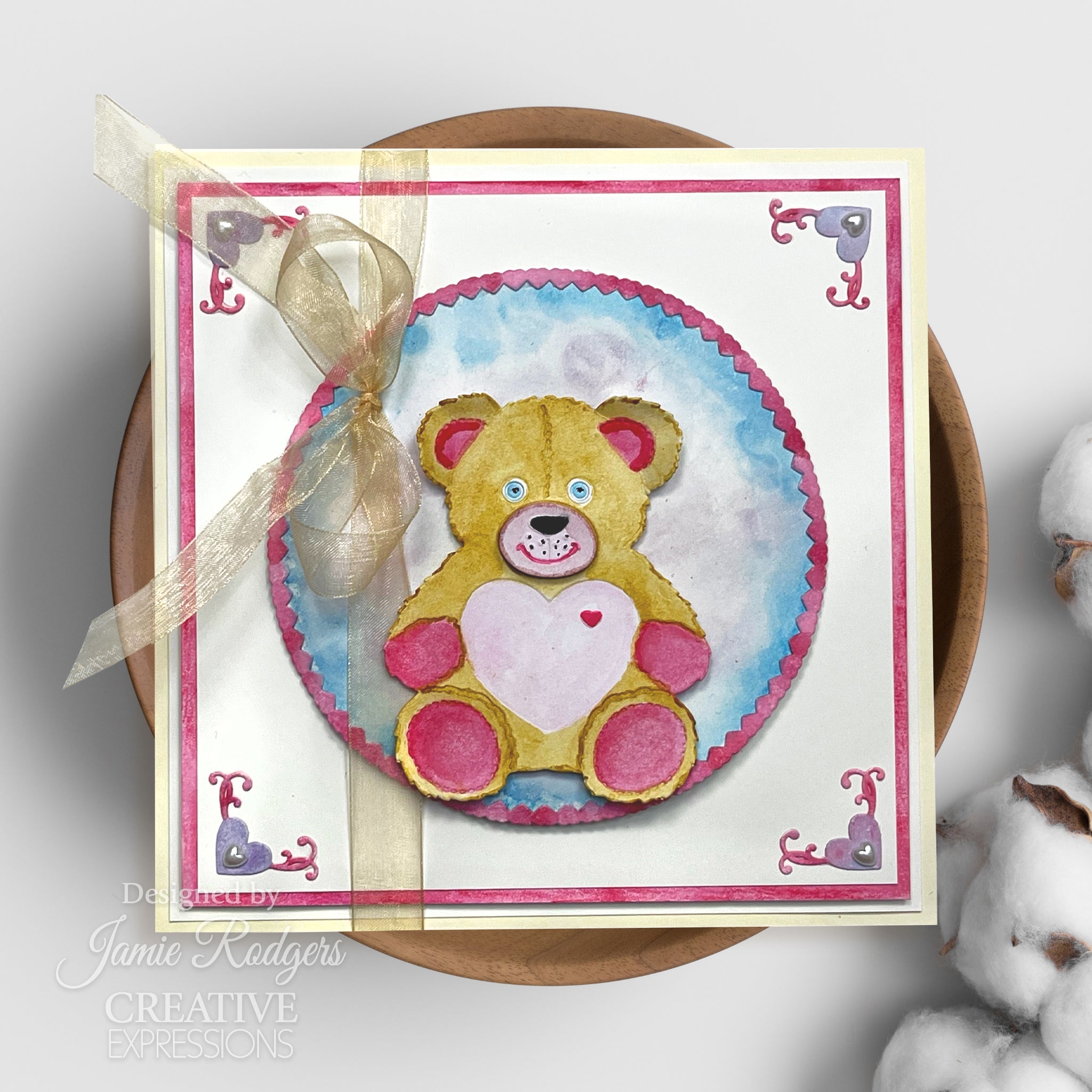 Creative Expressions Jamie Rodgers Everlasting Love Teddy Bear Craft Die