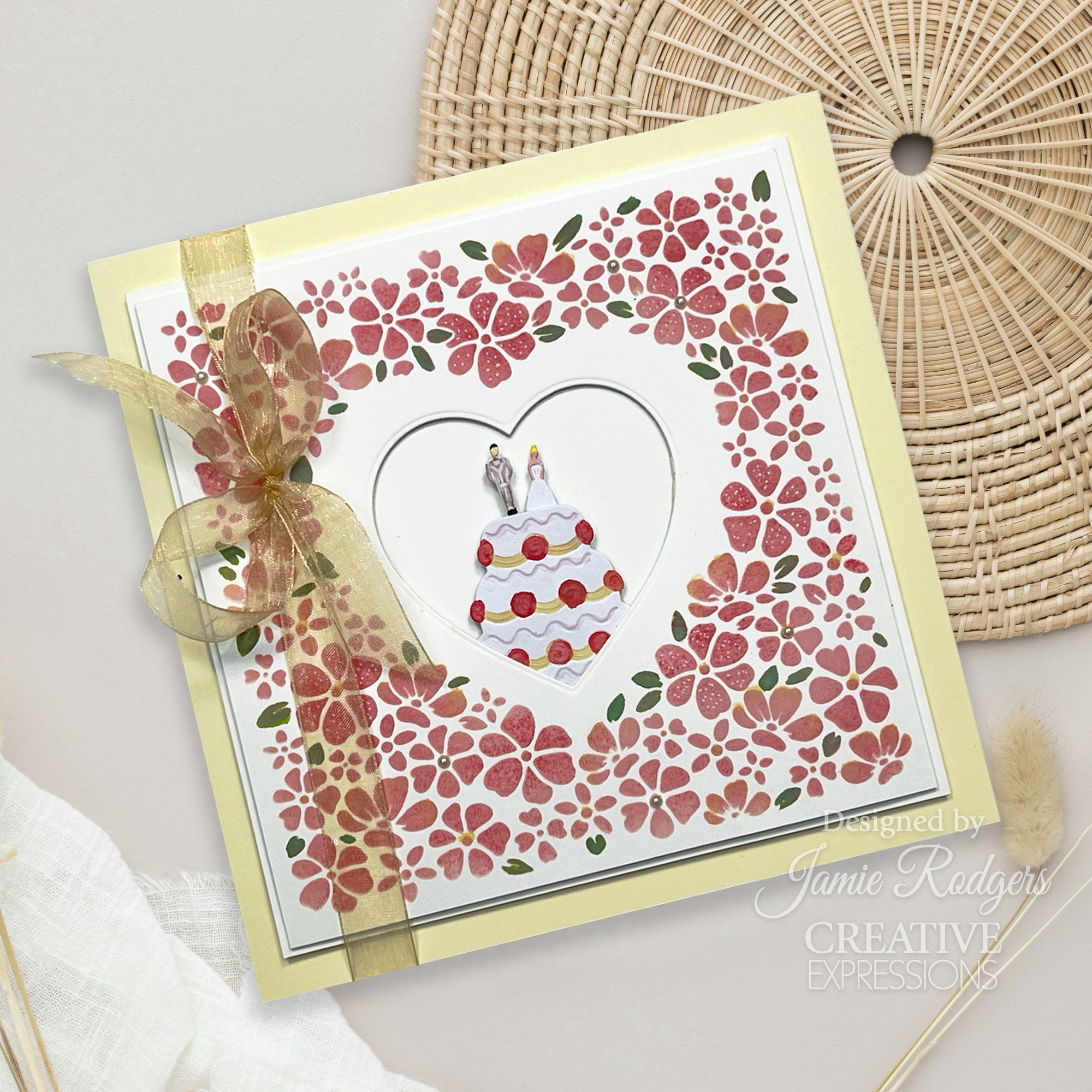 Creative Expressions Jamie Rodgers Everlasting Love Lattice Heart Blossoms Craft Die