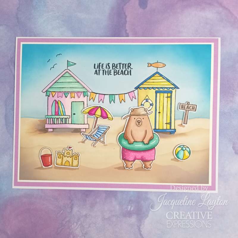 Creative Expressions Jane's Doodles Good Vibes 6 in x 8 in Clear Stamp Set