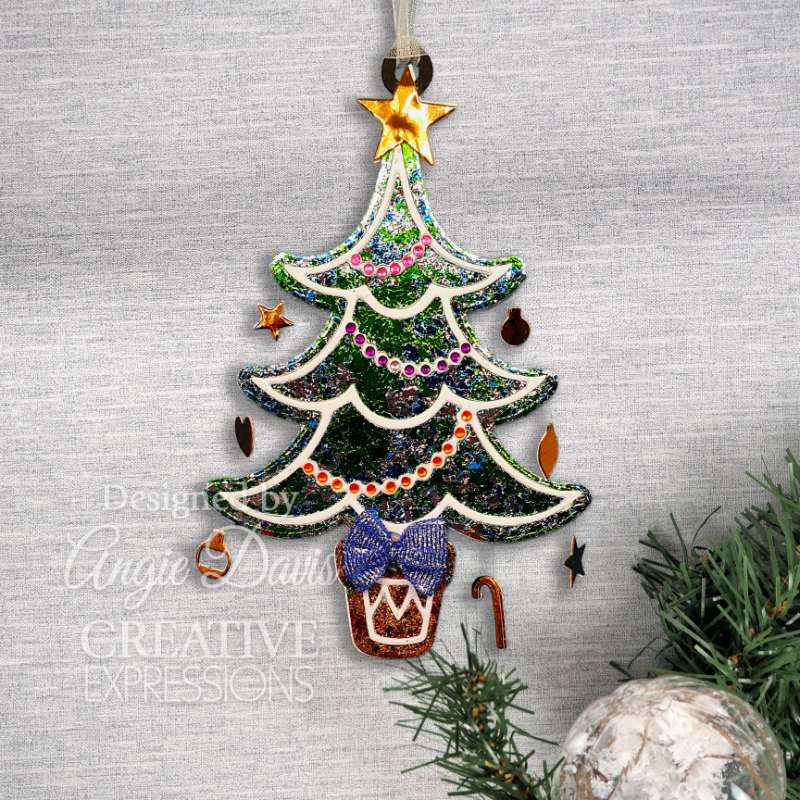 Creative Expressions Paper Cuts Festive Christmas Tree Craft Die