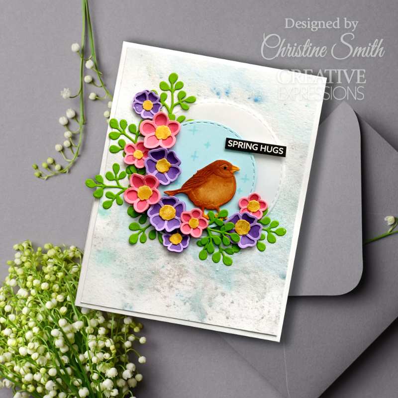 Creative Expressions Sue Wilson Finishing Touches Floral Medley Craft Die