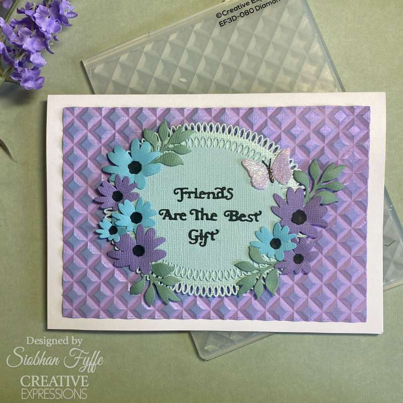 Creative Expressions Sue Wilson Mini Shadowed Sentiments Friends Are The Best Gift Craft Die