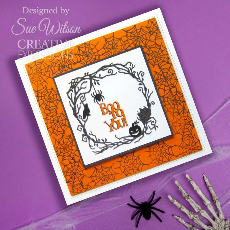 Creative Expressions Sue Wilson Halloween Boo To You Frame Craft Die