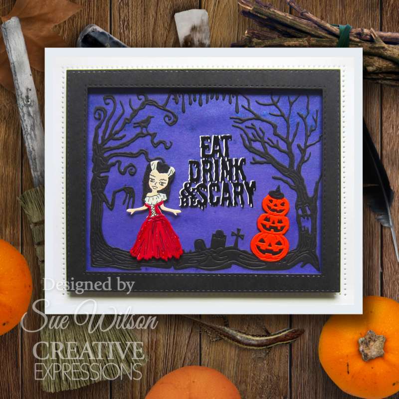 Creative Expressions Sue Wilson Halloween Skeleton Frame Craft Die