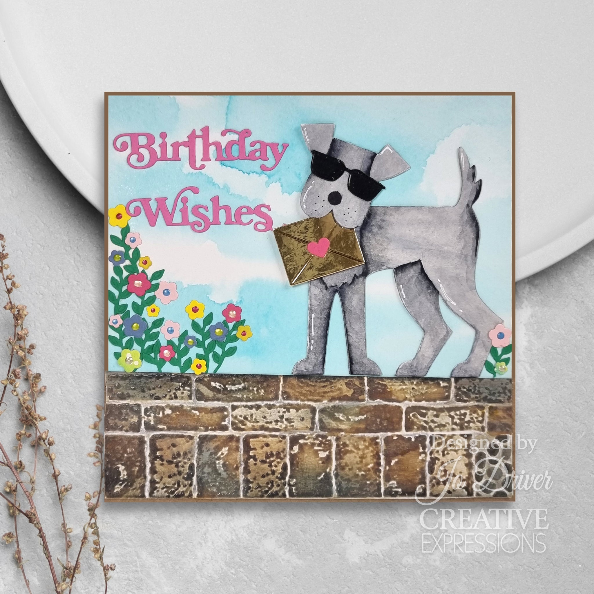 Creative Expressions Sue Wilson Mini Shadowed Sentiments Birthday Wishes Craft Die