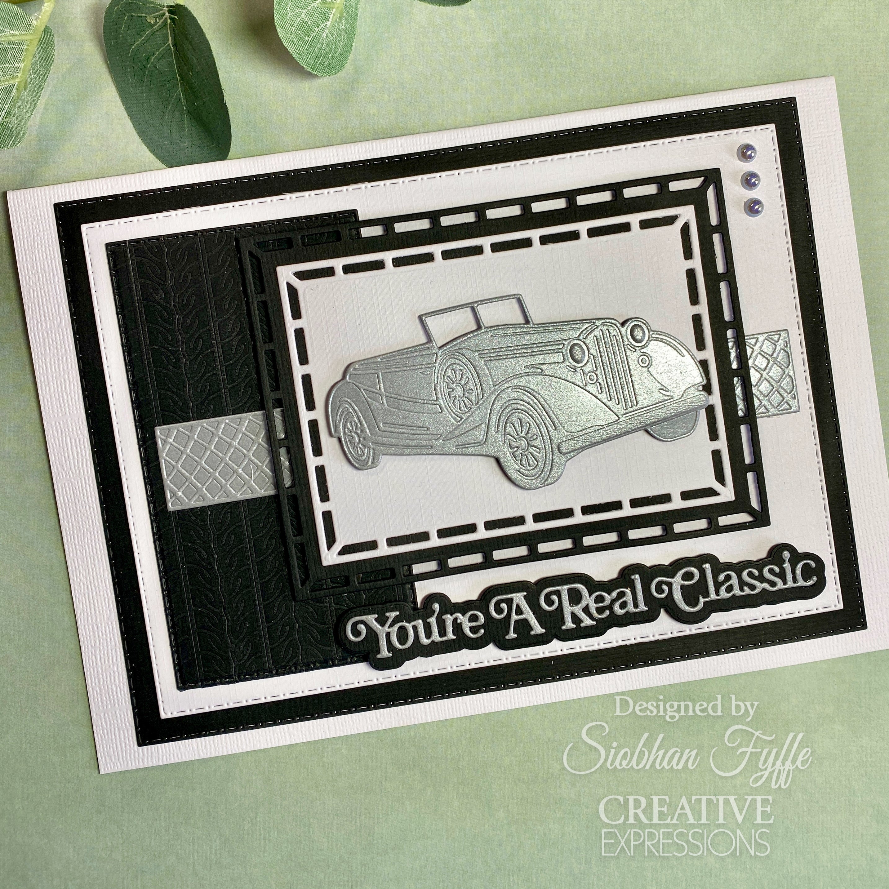 Creative Expressions Sue Wilson Mini Shadowed Sentiments You're A Real Classic Craft Die