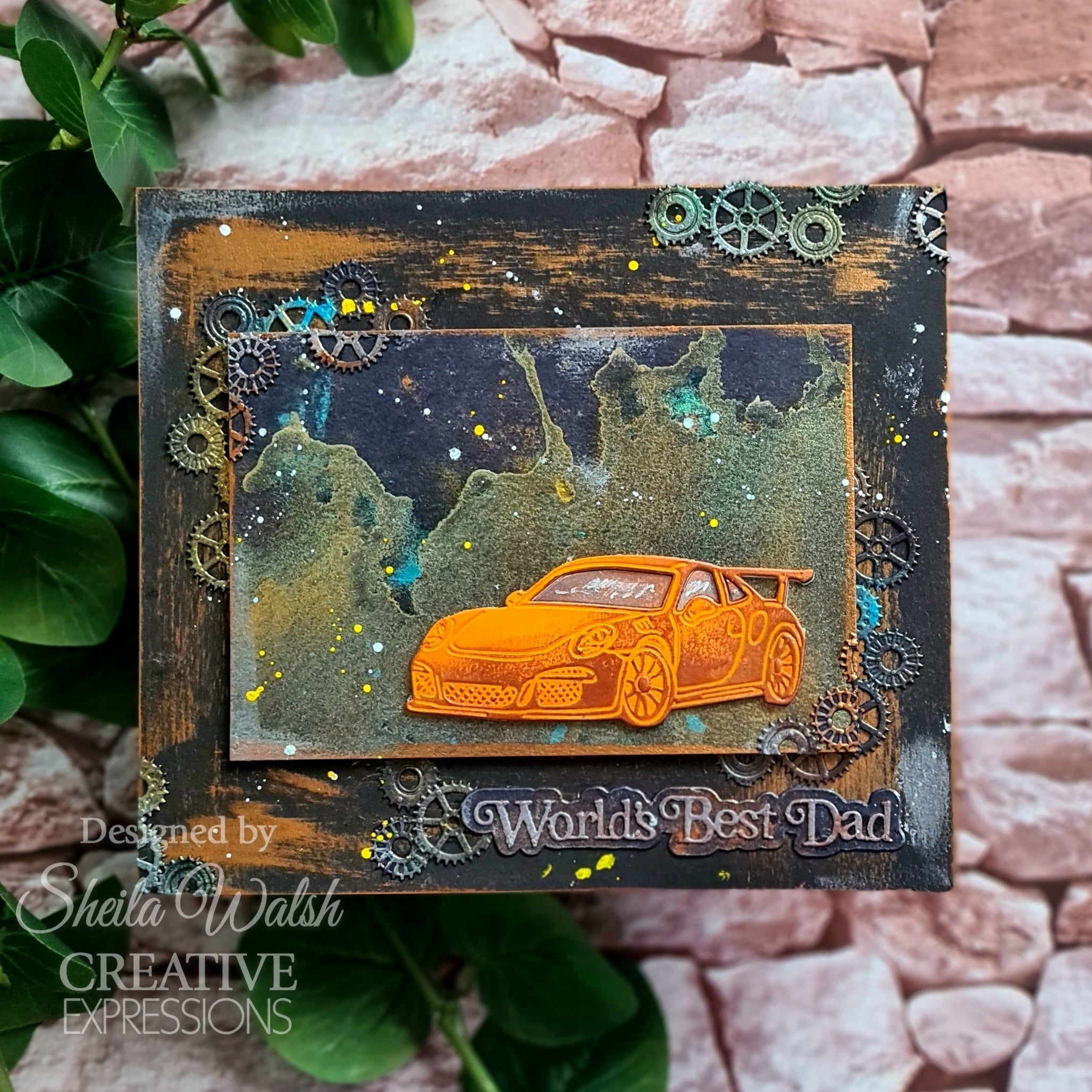 Creative Expressions Sue Wilson Mini Shadowed Sentiments World's Best Dad Craft Die