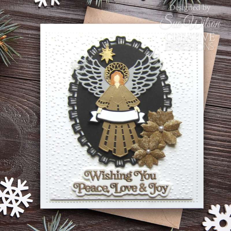 Creative Expressions Sue Wilson Festive Christmas Angel 2024