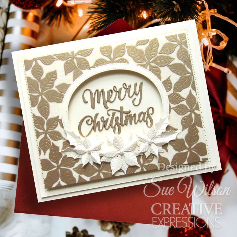 Creative Expressions Sue Wilson Festive Stylish Poinsettia Craft Die