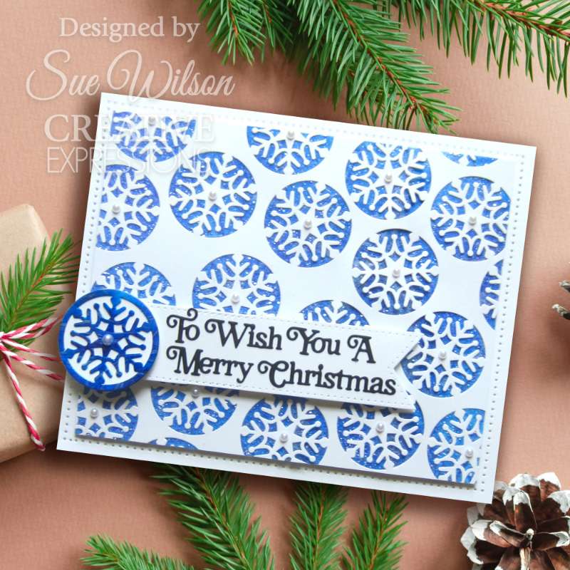 Creative Expressions Sue Wilson Festive Shadowed Sentiments To Wish You A Merry Christmas Craft Die