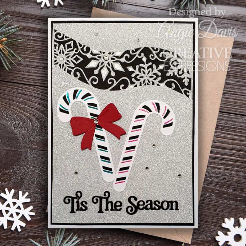 Creative Expressions Sue Wilson Festive Shadowed Sentiments Tis The Season Craft Die