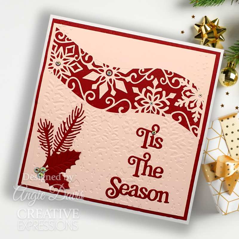 Creative Expressions Sue Wilson Festive Shadowed Sentiments Tis The Season Craft Die