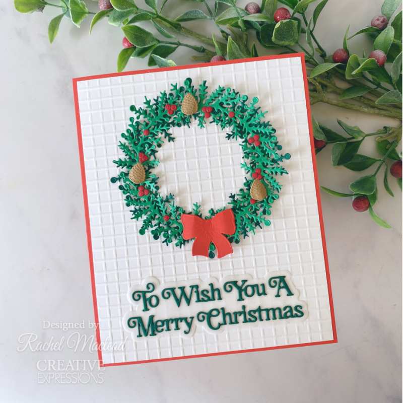 Creative Expressions Sue Wilson Festive Build A Wreath Craft Die