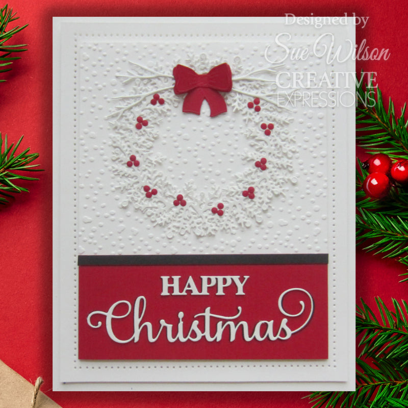 Creative Expressions Sue Wilson Festive Build A Wreath Craft Die