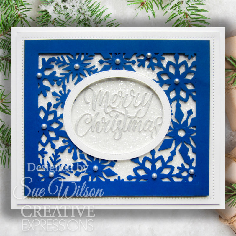 Creative Expressions Sue Wilson Festive Snowflake Floating Frame Craft Die