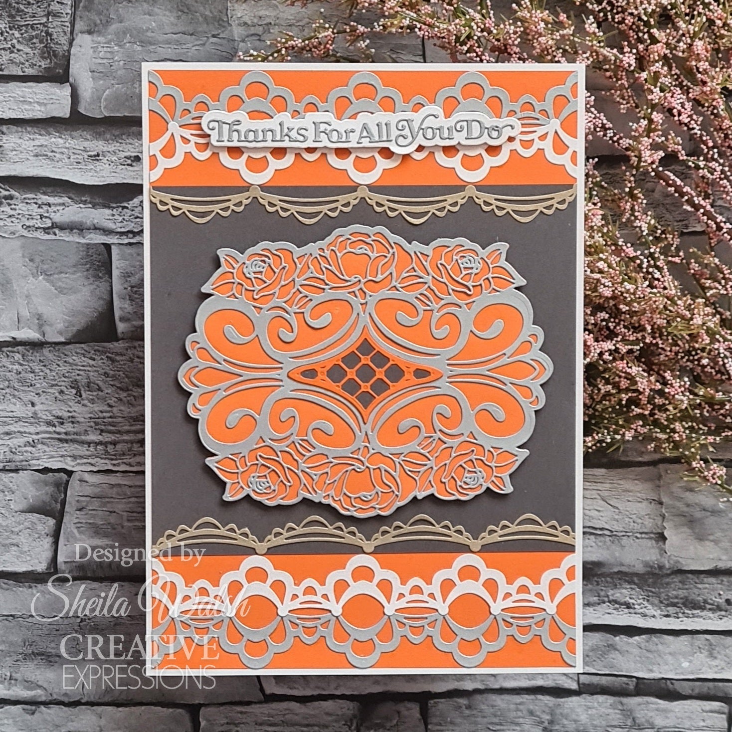 Creative Expressions Sue Wilson Border Coronet Lace Craft Die