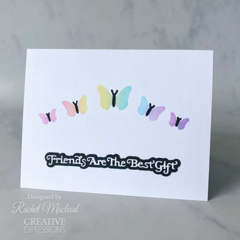 Creative Expressions Sue Wilson Mini Shadowed Sentiments Friends Are The Best Gift Craft Die