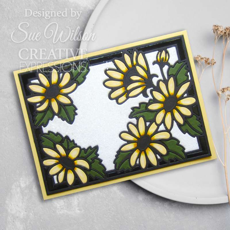 Creative Expressions Sue Wilson Frames & Tags Wild Daisy Cover Plate Craft Die