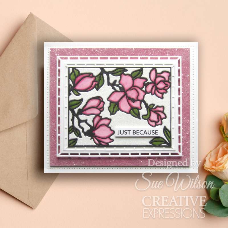 Creative Expressions Sue Wilson Frames & Tags Magnolia Cover Plate Craft Die