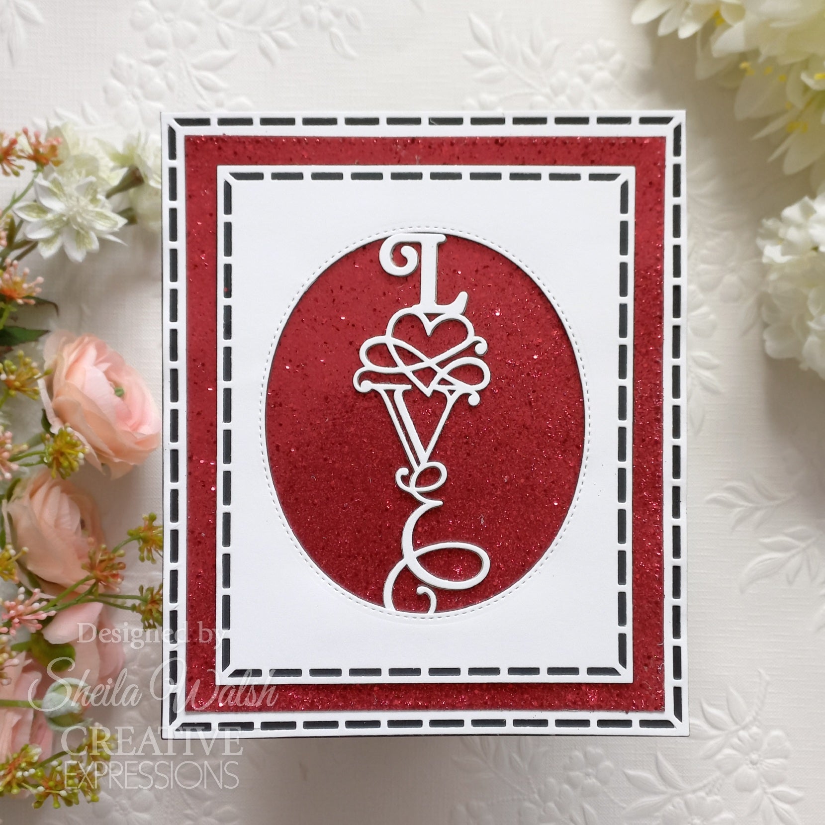 Creative Expressions Sue Wilson Border Collection Love Craft Die